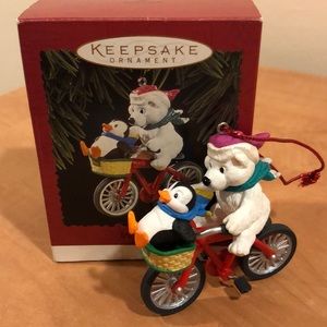 Hallmark MIB 1996 Polar Cycle holiday ornament